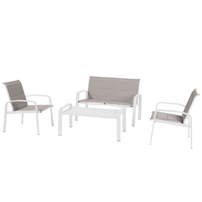 ELYN SOFASET NUT/WHITE 4S