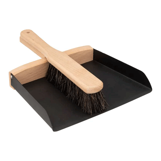 BRUSH+DUSTPAN BLACKWOOD
