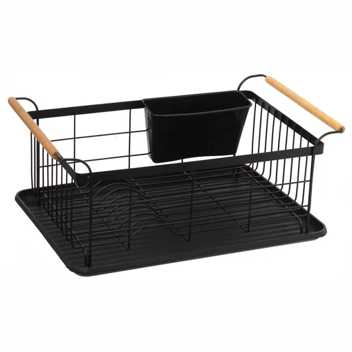1TIER BLACK DISH DRAIN NATUREO