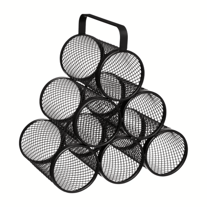 BLACK METAL BOTTLE RACK X6 MAYAJ