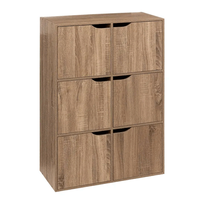 6 CPT SHELVES MIX N DOOR OAK