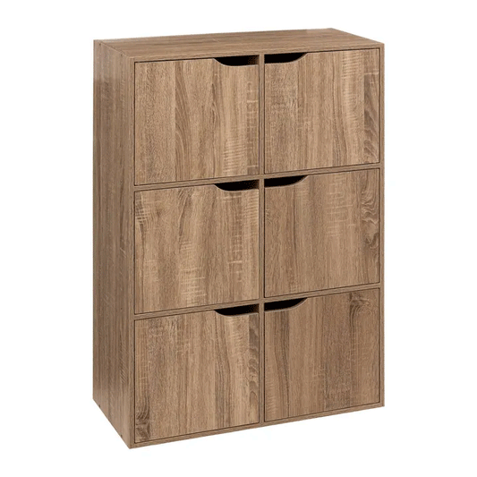 6 CPT SHELVES MIX N DOOR OAK