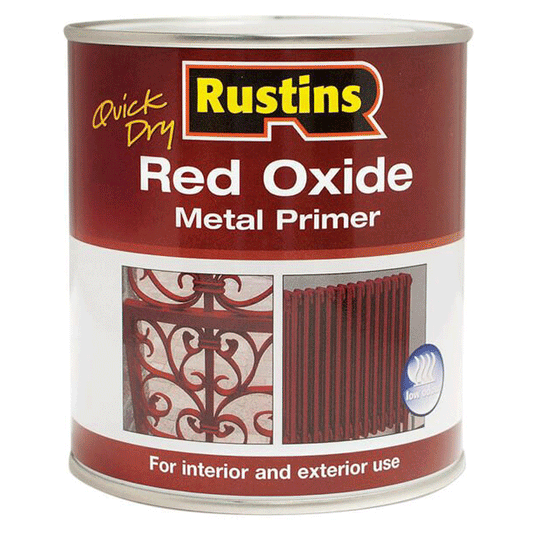 RED OXIDE METAL PRIMER 500ML RUSTINS