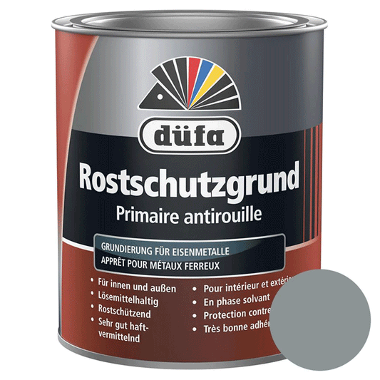 SYNTHETIC RESIN PRIMER SILVER GREY RAL-7001 750ML DUFA