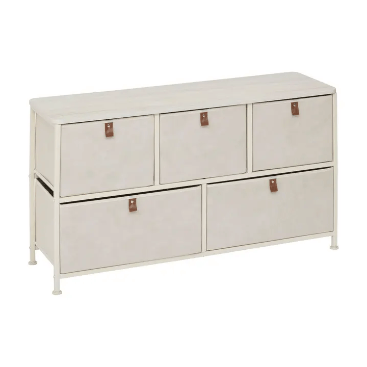 LOW CHEST 5 DRAW BEIGE TISSA