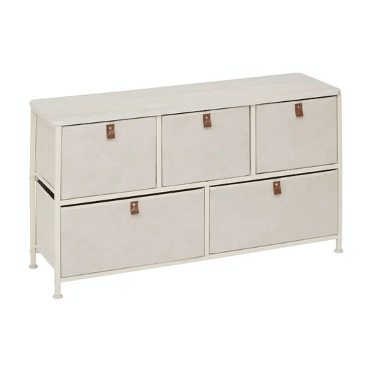 LOW CHEST 5 DRAW BEIGE TISSA