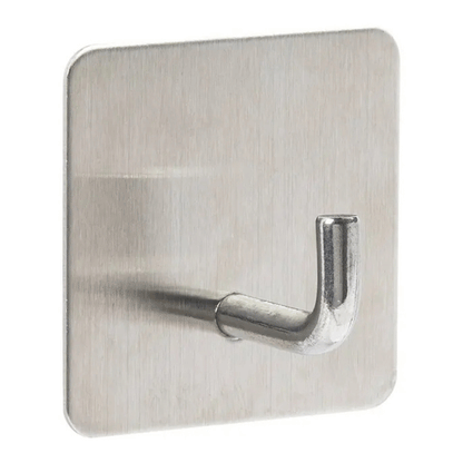 SET OF 4 STIKY ADHESIVE HOOKS S/STEEL ASSORTED