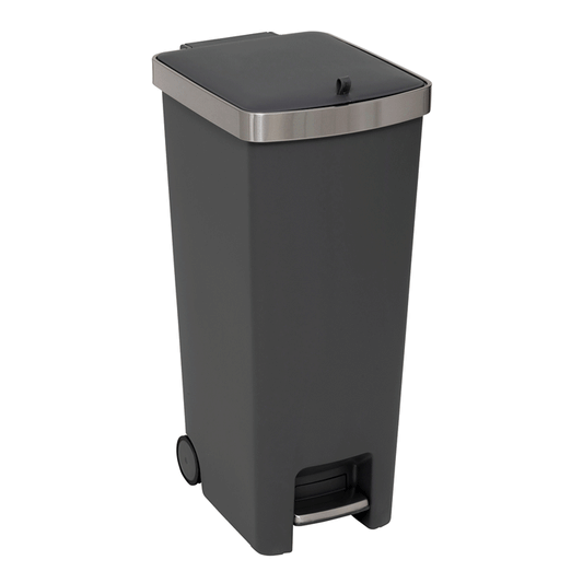 DUSTBIN INOX+PLAST 45L