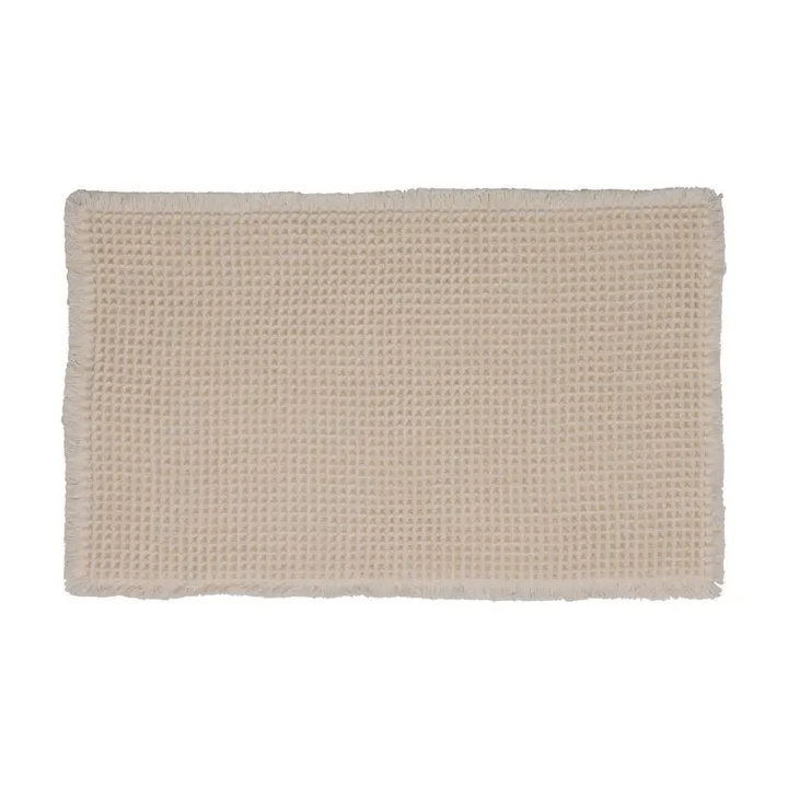 WAFLLE BATHMAT 50X80CM BEIGE