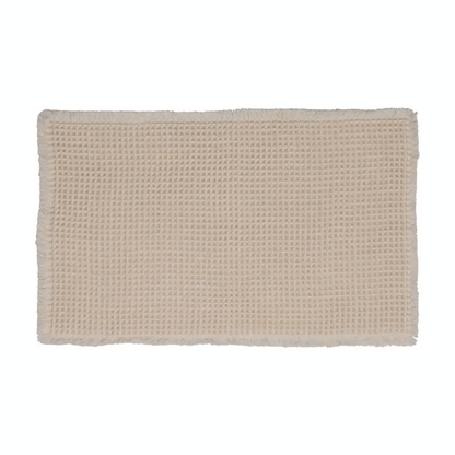 WAFLLE BATHMAT 50X80CM BEIGE