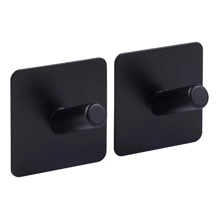 SET OF 2 STIKY ADHESIVE HOOKS S/STEEL ASSORTED