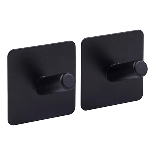SET OF 2 STIKY ADHESIVE HOOKS S/STEEL ASSORTED