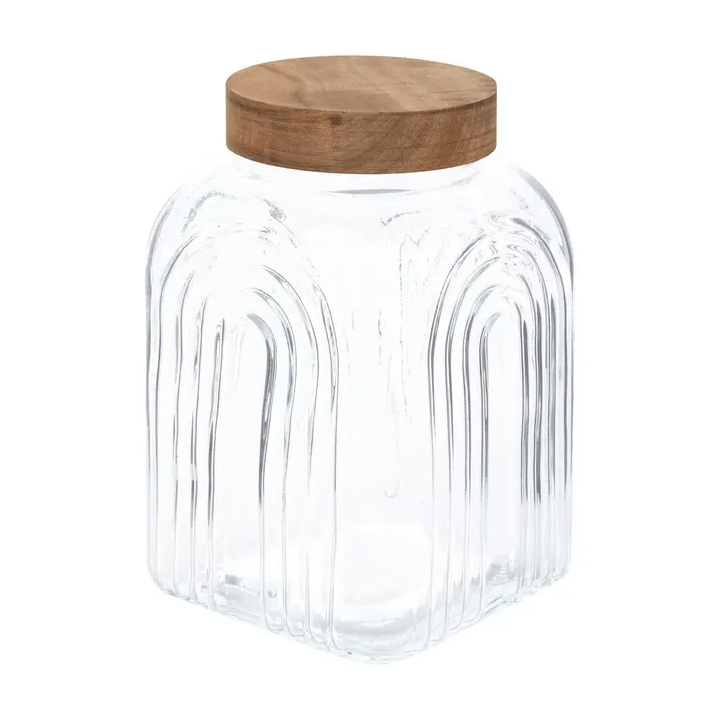 4L ACACIA/GLASS JAR ARCHE