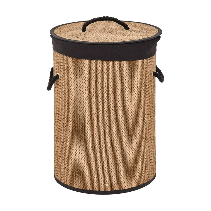 STEMY LAUNDRY BASKET 48L BAMBOO BLACK