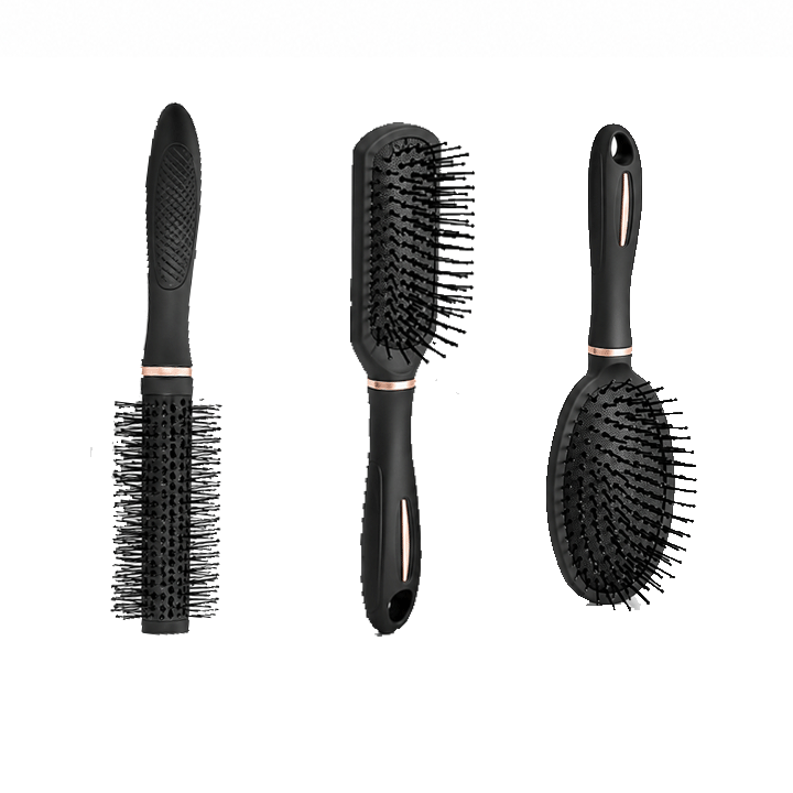 HAIR BRUSH ASSORTED PLASTIC IN DISPLAY