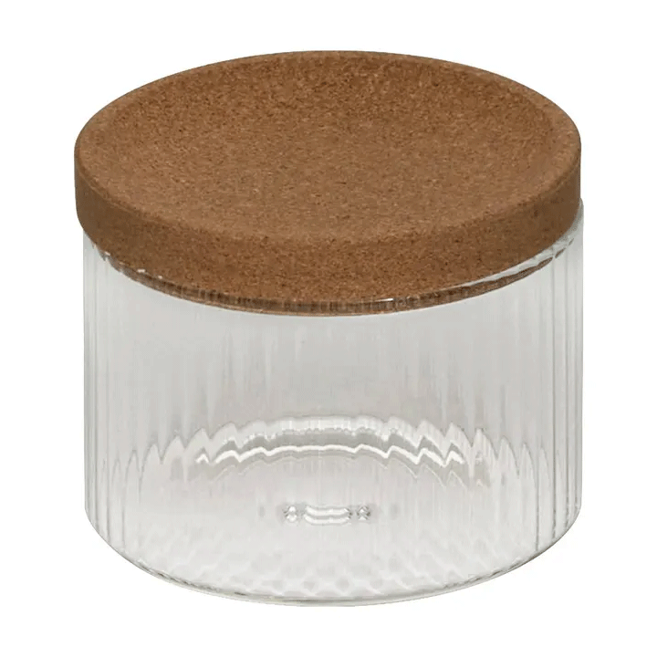 SET OF 4 CORK TRAY ORGANIZERS LONG 26CM GLASS
