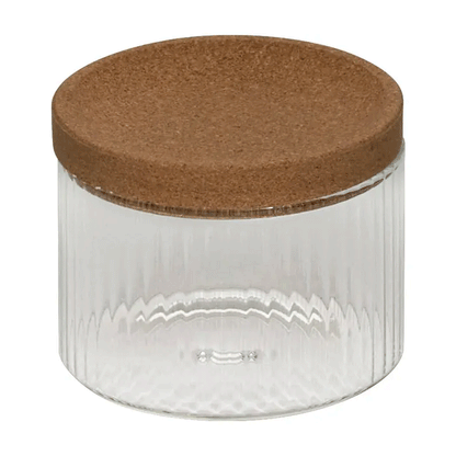 SET OF 4 CORK TRAY ORGANIZERS LONG 26CM GLASS