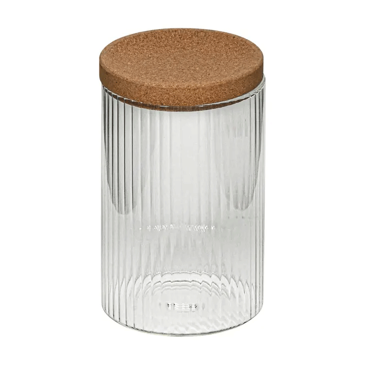 SET OF 4 CORK TRAY ORGANIZERS LONG 26CM GLASS