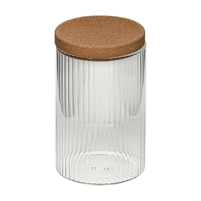SET OF 4 CORK TRAY ORGANIZERS LONG 26CM GLASS