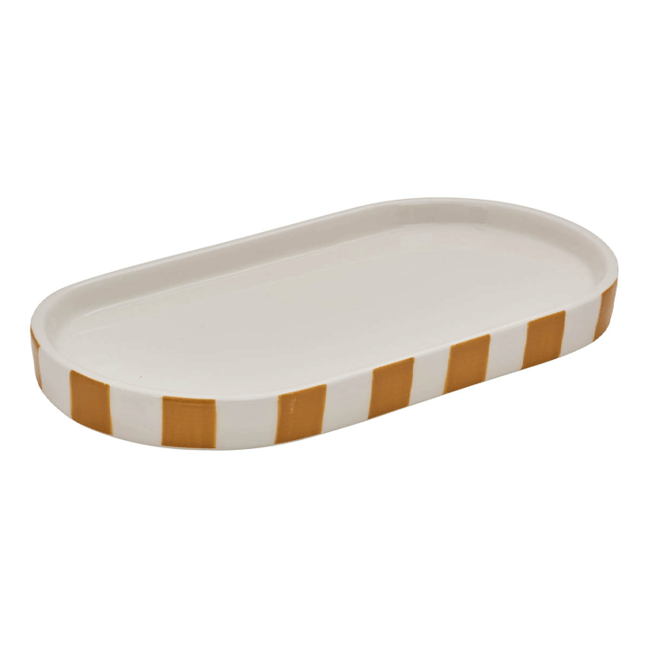 STRIO TRAY 23.3X12.3CM CERAMIC WHEAT