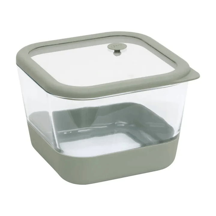 SILIGLASS SQUARE BOX 2L BOROSILICATE GLASS