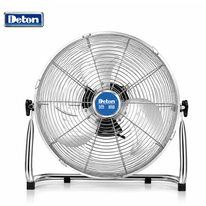 DETON INDUSTRIAL FLOOR FAN FE4-50 20″ CHROME PLATE