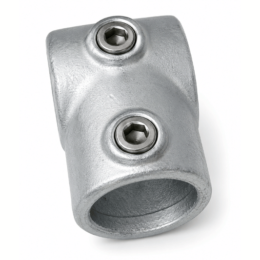 METAL TUBE T CONNECTOR GALVANIZED 3-WAY CORNER 1 1/4"