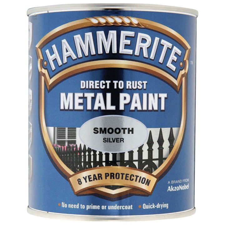 HAMMERITE SILVER SMOOTH 750ML