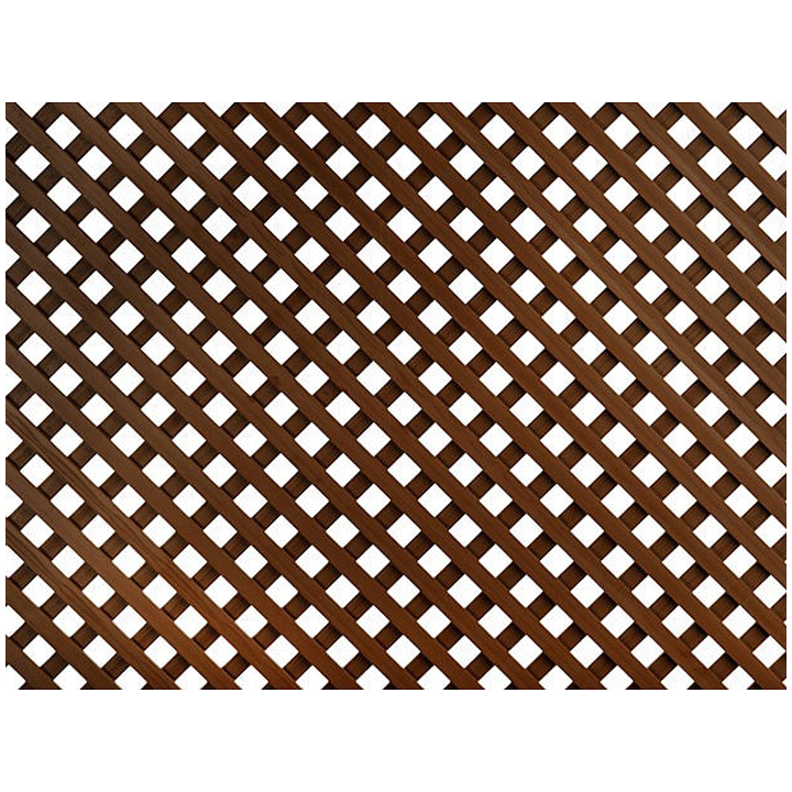 FIXED PLASTIC TRELLIS CE 0.8X1.8M 18MM BROWN