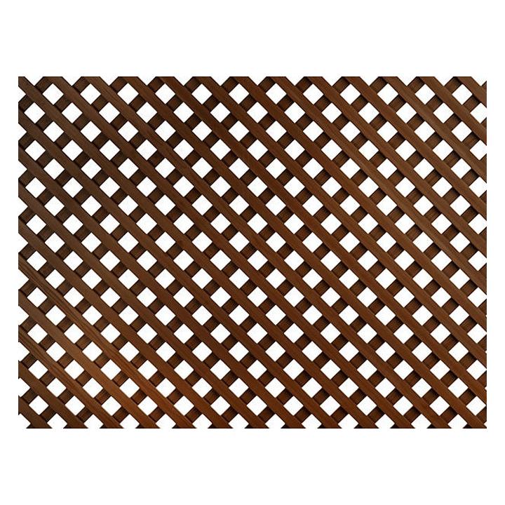 TRELLIS FIXED PLASTIC  CE BROWN 1X2M 48MM