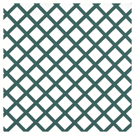 FIXED PLASTIC TRELLIS GREEN CE 1X2M 48MM