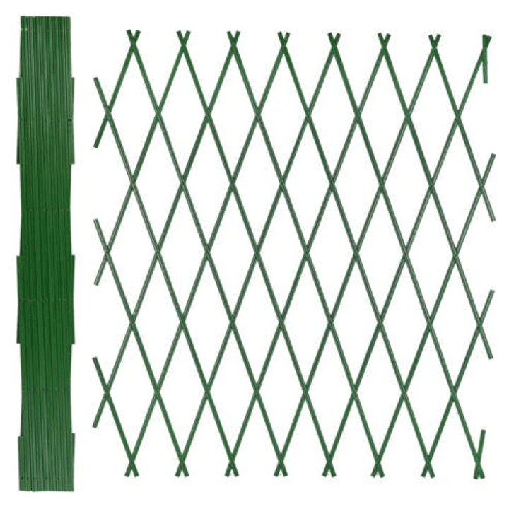 EXPANDABLE TRELLIS PLASTIC GREEN 2X0.5M