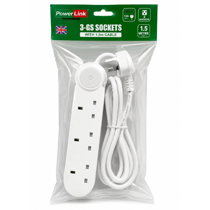 POWERLINK EXTENSION 3WAY BS SOCKET  2MTR