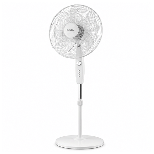 MATESTAR STAND FAN 16″ MAT-BK5P WITH TIMER WHITE