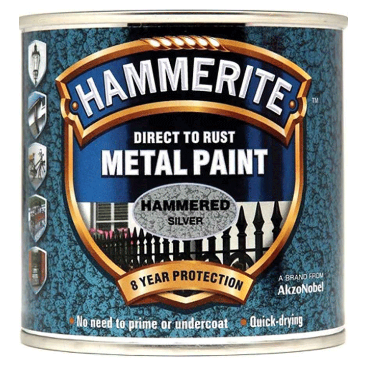HAMMERITE SILVER HAMMERED 250ML