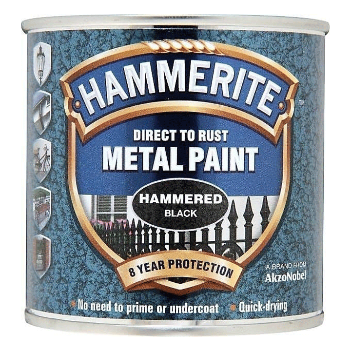 HAMMERITE BLACK HAMMERED 250ML