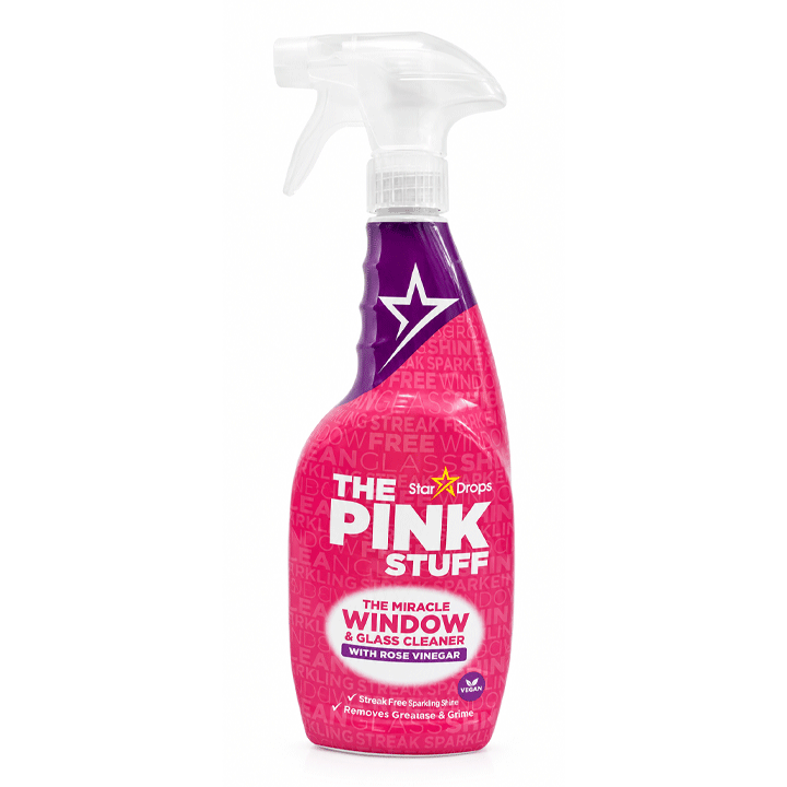 THE PINK STUFF WINDOW CLEANER WITH ROSE VINEGAR 750ML