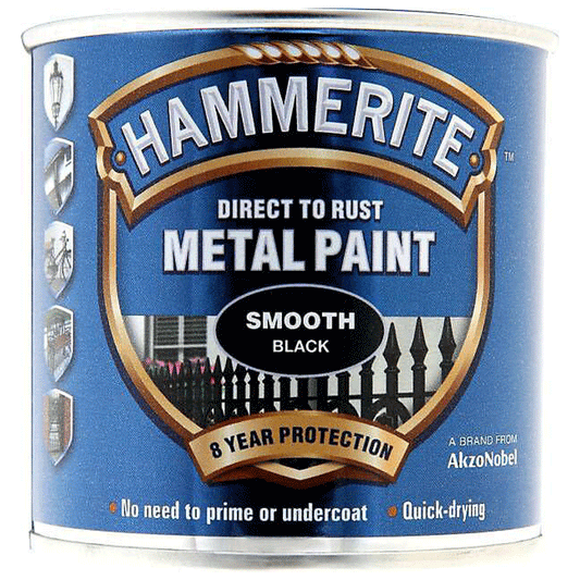HAMMERITE BLACK SMOOTH 250ML
