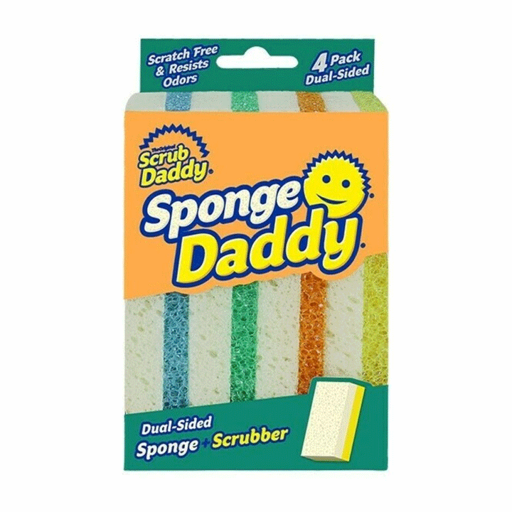 ΣΦΟΥΓΓΑΡΙΑ ΚΑΘΑΡΙΣΜΟΥ SCRUB DADDY SPONGE DADDY 4 ΤΜΧ