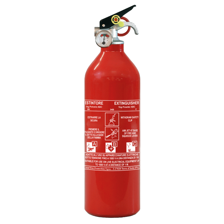 FIRE EXTINGUISHER POWDER 1KG ABC ANAF EN3