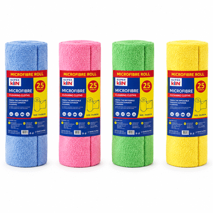 SUPER KLIN MICROFIBRE ROLL 25PCS