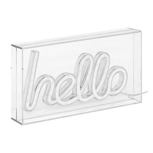 ΕΠΙΤΡΑΠΕΖΙΟ ΦΩΤΙΣΤΙΚΟ LED NEON HELLO Μ23 CM
