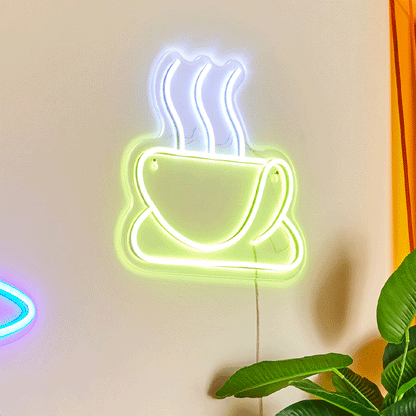 ΦΩΤΙΣΤΙΚΟ ΤΟΙΧΟΥ LED NEON COFFEE Μ27CM