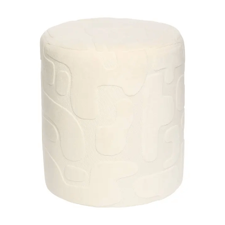 OTTOMAN DELOR DECORATOR 36CM WHITE