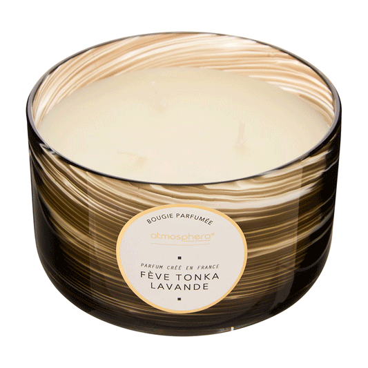 SCENTED CANDLE WAVY FEVE TONKA LEVANDER 540GR