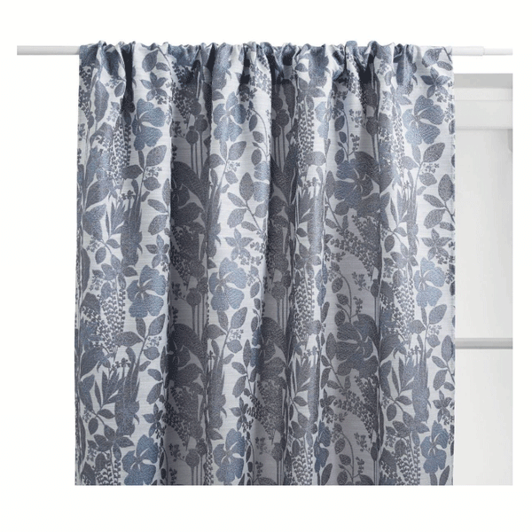 CURTAIN SAMARA STORM BLUE 140X260CM