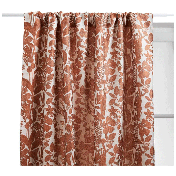 CURTAIN SAMARA TERRACOTTA 140X260CM