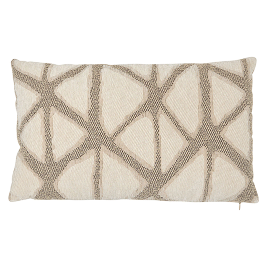 DUNE 30X50CM BEIGE JACQUARD CUSHION