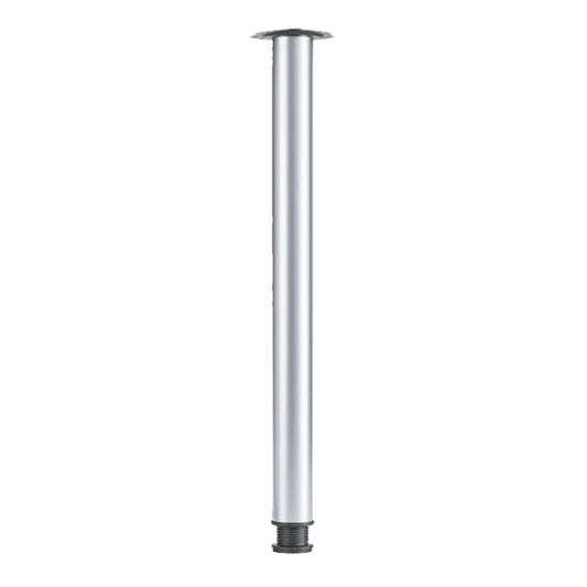 METALLIC LEG ADJUSTABLE 60MM 71CM SILVER MATT