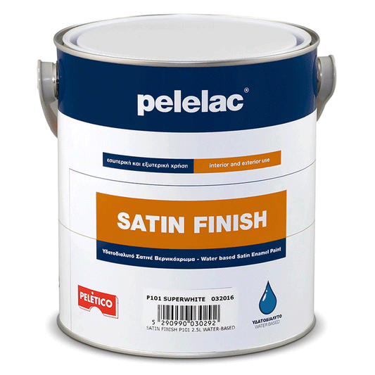 SATIN FINISH P133 BLACK 750 ML (WATER-BASED)